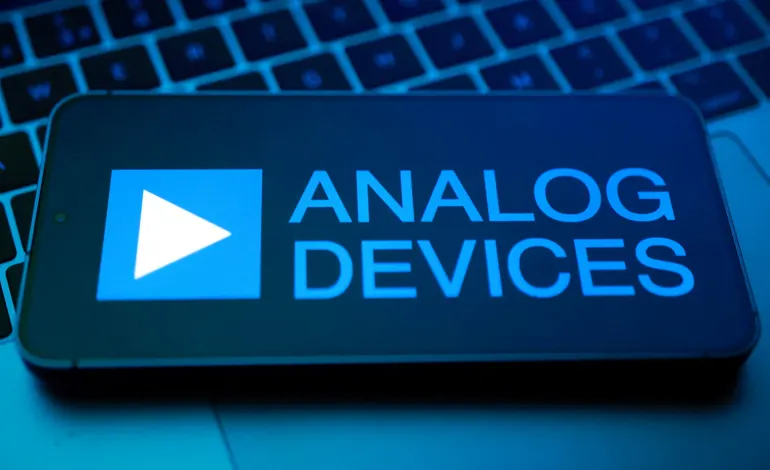 An Analog Devices logo appears in this illustration taken August 25, 2025. Dado Ruvic/Illustration