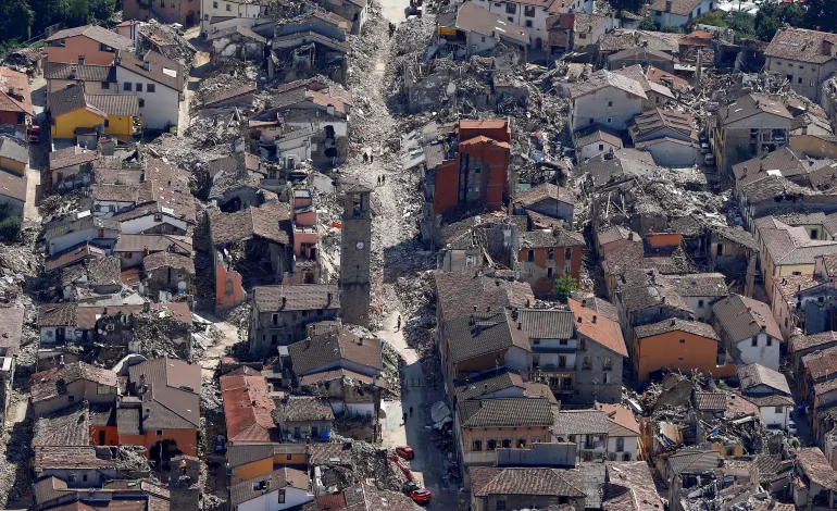 A general view after earthquake that levelled the town in Amatrice, central Italy, September 1, 2016.  REUTERS/Stefano Rellandini/File Photo