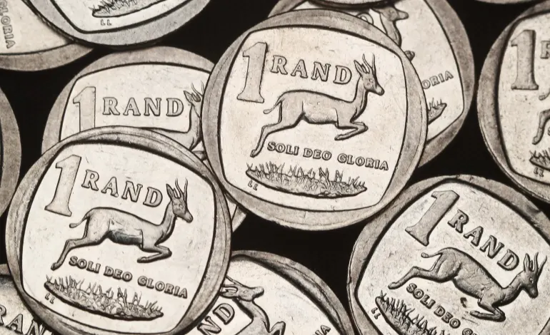 South African Rand coins are seen in this illustration picture taken October 28, 2020.  Mike Hutchings/Illustration