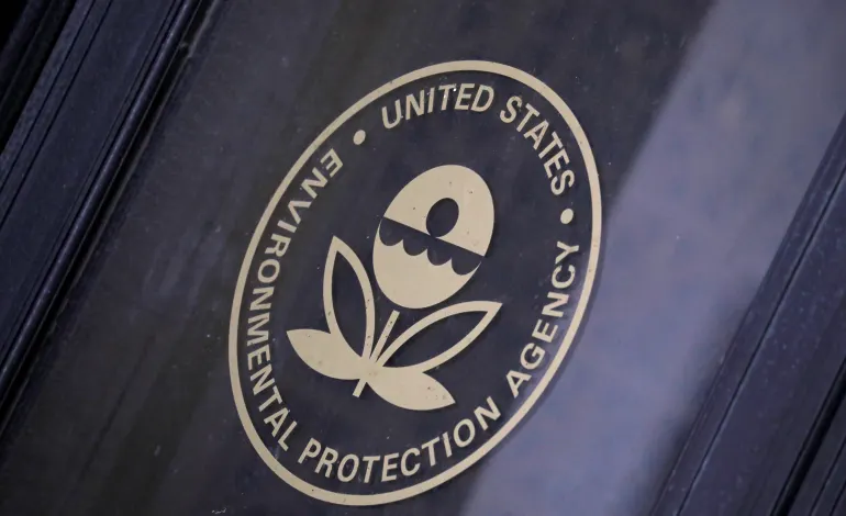 Signage is seen at the headquarters of the United States Environmental Protection Agency (EPA) in Washington, D.C., U.S., May 10, 2021. Andrew Kelly