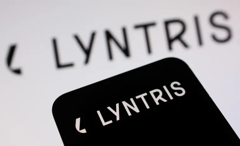 Lyntris logo is seen in this picture illustration taken August 16, 2026. Dado Ruvic/Illustration