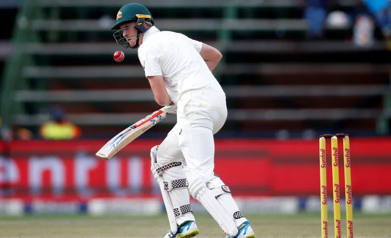 Cricket - South Africa v Australia - Fourth Test - Wanderers Stadium, Johannesburg, South Africa - April 2, 2018Australia’s Matt Renshaw in actionSiphiwe Sibeko
