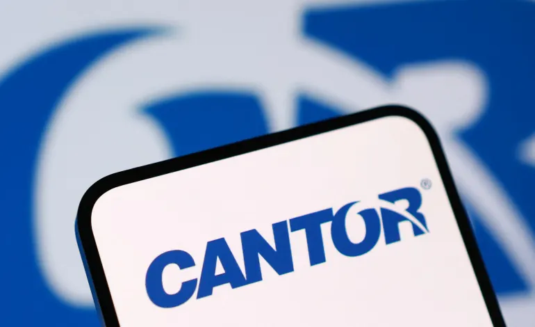 Cantor Fitzgerald logo is seen in this illustration taken, August 3, 2026. Dado Ruvic/Illustration