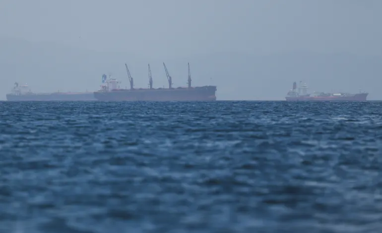 Tankers anchor near Venezuelan state oil company PDVSA's Jose terminal while waiting to load and discharge, in Puerto La Cruz, Venezuela August 9, 2026. Leonardo Fernandez Viloria